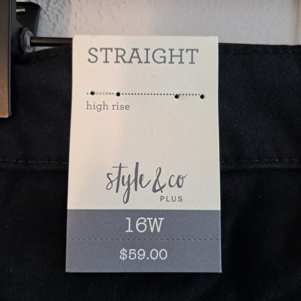 Style & Co. High Rise Straight Leg Jeans - Picture 3 of 9